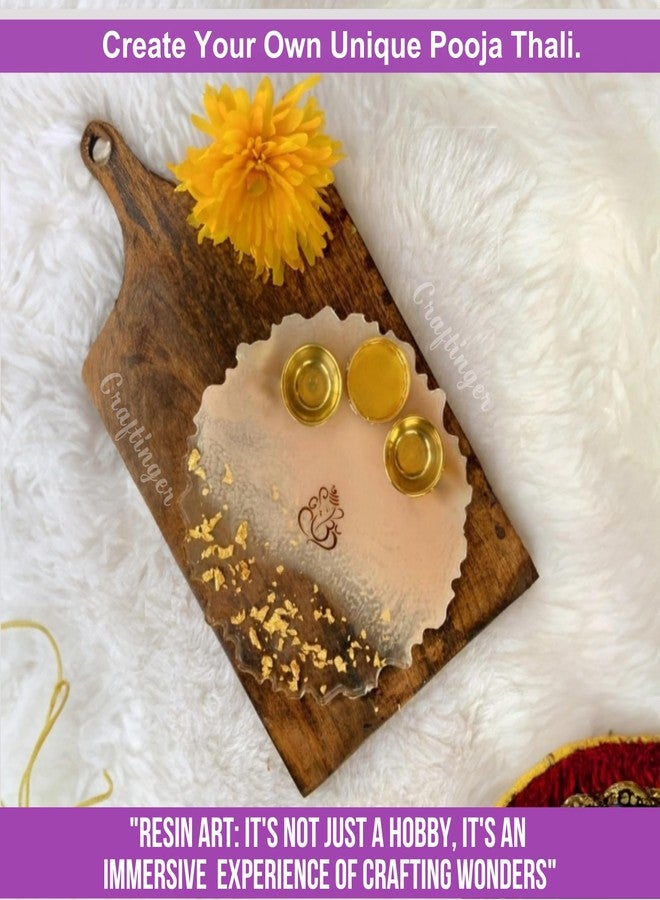 Craftinger Pro Pooja Thali Making Kit with 300gm Resin and More, Multicolor - Image 3